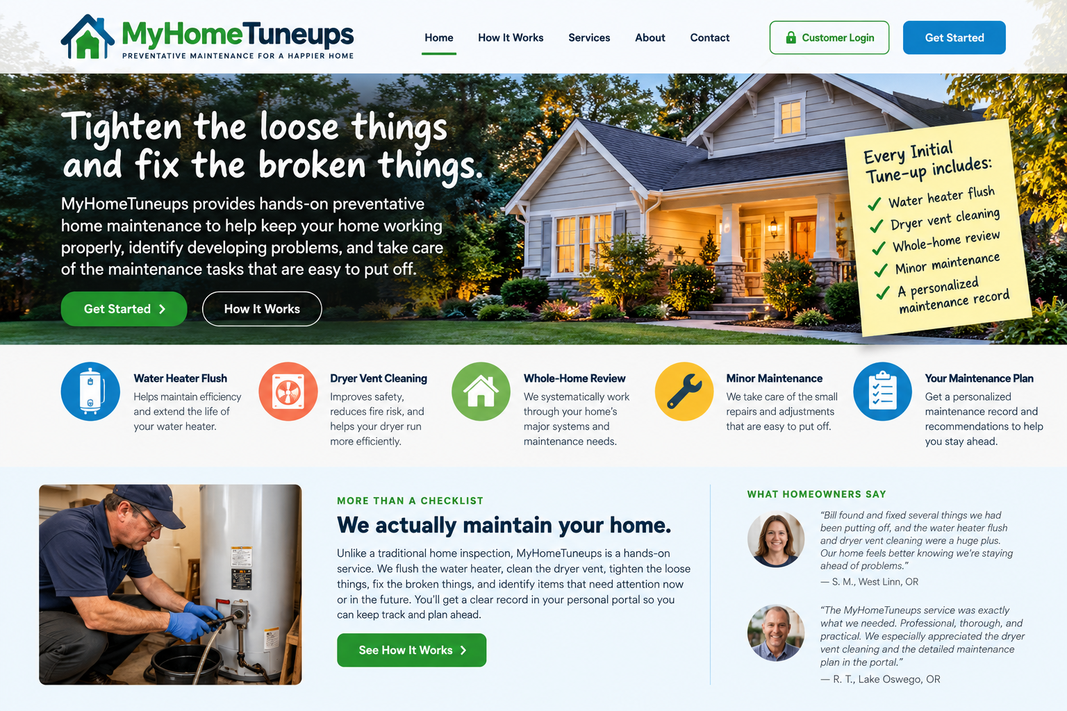 Home maintenance tools and hands-on repair work